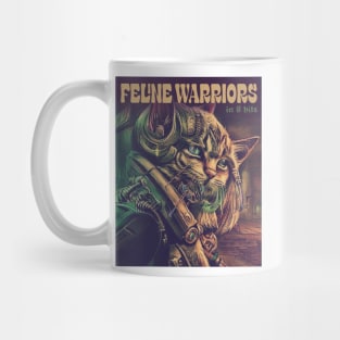 Feline Warriors in 8 bits Mug